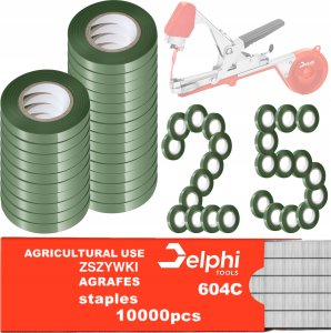 Delphi Tools 25x TAŚMA ZSZYWKI 604C Do TAPENERA OGRODNICZEGO ZSZYWACZA DO ROŚLIN TAPENER 1