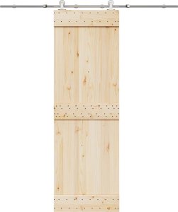 vidaXL System do mocowania drzwi przesuwnych, 183 cm, stal, srebrny 1