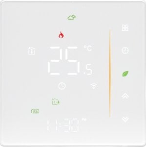 Moes Inteligentny termostat ogrzewanie elektryczne 16A Biały Wi-Fi Moes WHT-006-GBLW Tuya 1