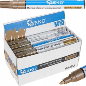 Geko Marker olejowy permanentny złoty – kartonik wystawowy (24/480) 2