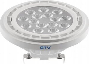 GTV Żarówka LED LD-AR11145-30 12W G53 AR111 12V 12XPOWER led 3000K, kąt 45* 950 lm, szybka przezroczysta 1