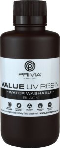 PrimaCreator Żywica do drukarki 3D - PrimaCreator Value Water Washable UV Resin 500 ml - Black} 1