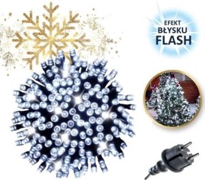 Lampki choinkowe Światełka lampki 500 LED ZIMNY BIAŁY, FLASH BIAŁY LAMP31B 1