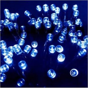 Lampki choinkowe Światełka lampki wewnętrzne/zewnętrzne 100 LED Niebieskie LAMP01N 2