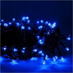 Lampki choinkowe Światełka lampki wewnętrzne/zewnętrzne 100 LED Niebieskie LAMP01N 4