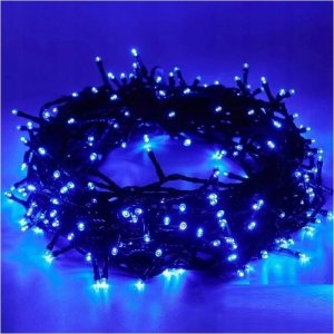 Lampki choinkowe Światełka lampki wewnętrzne/zewnętrzne 100 LED Niebieskie LAMP01N 6