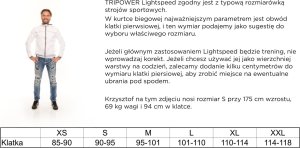 TRIPOWER Świecąca wiatrówka dla biegaczy Tripower Lightspeed M 5