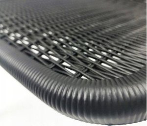 Bergamo Zestaw ogrodowy jadalniany na taras BERGOMO dla 6 osób czarny 6