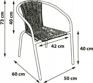 Bergamo Zestaw ogrodowy jadalniany na taras BERGOMO dla 8 osób brązowy 5