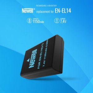Ładowarka do aparatu Newell Zestaw ładowarka dwukanałowa DL-USB-C i dwa akumulatory EN-EL14 do Nikon 11