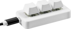Klawiatura PCsensor Mini programowalna klawiatura macropad biała 2