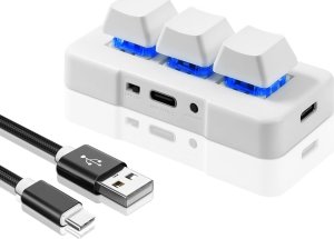 Klawiatura PCsensor Mini programowalna klawiatura macropad biała 4