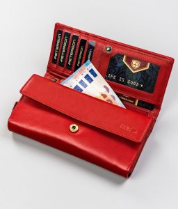 Peterson Skórzany portfel damski na karty NoSize 6