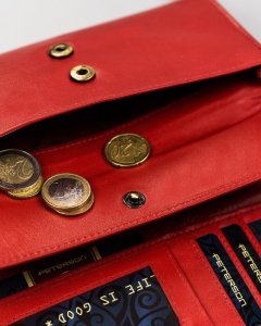 Peterson Skórzany portfel damski na karty NoSize 10