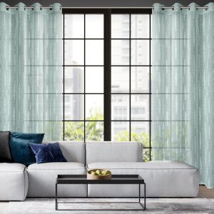 Eurofirany Zasłona zaciemniająca na przelotkach ALENI 140X250 miętowa 9