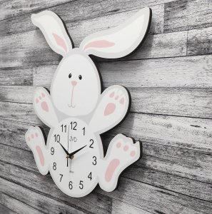 JVD Zegar ścienny HJ110 dziecięcy zając 40x45 cm . 3
