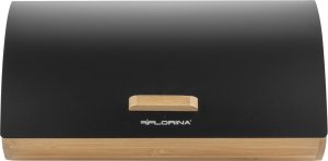 Chlebak Florina Zestaw kuchenny chlebak i 3 pojemniki na kawę herbatę cukier Elegant czarny 7