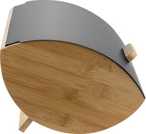 Chlebak Florina Zestaw kuchenny chlebak i 3 pojemniki na kawę herbatę cukier Elegant czarny 9