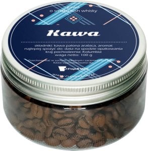 Cup&You Kawa - o smaku irish whisky, spakowana w eleganckie pudełko mieszczące 100g ziaren 100% Arabica, idealny podarunek dla Taty na Dzień Ojca 1