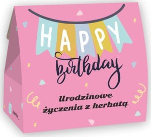 Cup&You Urodzinowa torebka z herbatą - zestaw 5 saszetek z sypaną herbatą o różnych smakach : zdrowie, szczęście, radość, witalność, urodzinowa 1