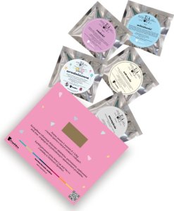 Cup&You Urodzinowa torebka z herbatą - zestaw 5 saszetek z sypaną herbatą o różnych smakach : zdrowie, szczęście, radość, witalność, urodzinowa 2