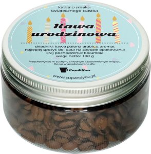 Cup&You Wysokogatunkowa Kawa aromatyzowana o smaku świątecznego ciastka, spakowana w eleganckie pudełko - 100g ziaren 100% Arabica 1