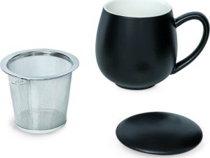 Cup&You Zestaw prezentowy Big Box ŚLubny- Zestaw herbat z okazji Ślubu: 20 saszetek - 20x 5g z herbatą o różnych smakach, Matowe kubki z zaparzaczem biały i czarny, świeca sojowa bukiet piwonii, herbata 11