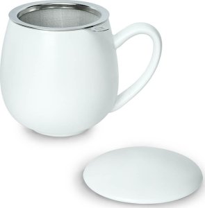 Cup&You Zestaw prezentowy Big Box ŚLubny- Zestaw herbat z okazji Ślubu: 20 saszetek - 20x 5g z herbatą o różnych smakach, Matowe kubki z zaparzaczem biały i czarny, świeca sojowa bukiet piwonii, herbata 13