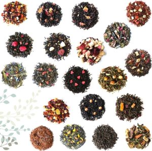 Cup&You Zestaw prezentowy Big Box ŚLubny- Zestaw herbat z okazji Ślubu: 20 saszetek - 20x 5g z herbatą o różnych smakach, Matowe kubki z zaparzaczem biały i czarny, świeca sojowa bukiet piwonii, herbata 8