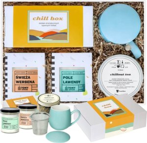 Cup&You Big Chill Box - bogaty zestaw herbat, uroczy kubek oraz świece sojowe to idealna kompozycja prezentowa, która wprowadzi każdego w błogi stan odprężenia, idealny upominek do chillowania 3
