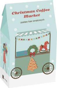 Cup&You Świąteczna torebka CHRISTMAS COFFEE MARKET. Zestaw kaw w róznych smakach 10x10g - doskonały prezent upominek na mikołaja lub gwiazdkę 1