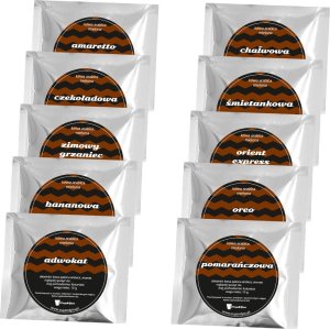 Cup&You Świąteczna torebka CHRISTMAS COFFEE MARKET. Zestaw kaw w róznych smakach 10x10g - doskonały prezent upominek na mikołaja lub gwiazdkę 3