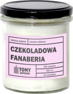 Cup&You Świeca sojowa naturalna zapachowa CZEKOLADOWA FANABERIA - najlepsza aromatyczna bezpieczna ręcznie robiona w szklanym słoiczku 300ml 50h palenia na prezent upominek 1