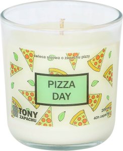 Cup&You Naturalna świeca sojowa Pizza Day o zapachu bazylii i pomidorów, w szklanym naczyniu, grozi zaostrzeniem apetytu, idealna jako podarunek, prezent dla najbliższych np. mamy, taty, brata 1
