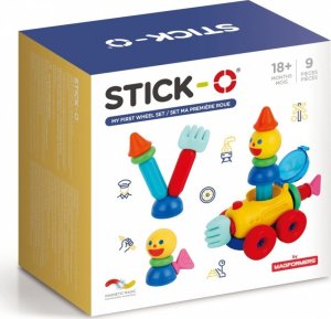 Magformers STICK-O MÓJ PIERWSZY ZESTAW Z KOŁAMI 9 EL. 1