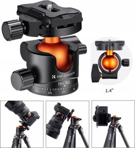 Głowica Kf Głowica Kulowa PANORAMICZNA 3D 16kg Aluminium Arca Swiss / K&F CONCEPT / BH-36L 4