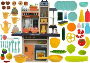 LeanToys Kuchnia dziecięca pomarańczowa 1