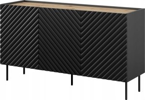 Cama Meble ML Komoda 3D2SZ ONDA 150x45x85 czarny 1