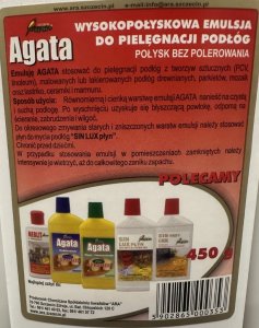 ARA Emulsja wysokopołyskowa do podłóg 450 g antypoślizgowa 3