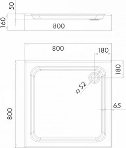 Savana Kabina prysznicowa z brodzikiem kwadratowa 90x90x195 cm 4