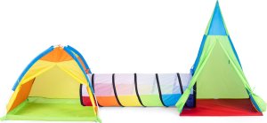 iPLAY Namiot dla dzieci plac zabaw 3w1 iglo tipi tunel zestaw IPLAY 2