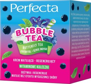 DAX PERFECTA Bubble Tea Krem do twarzy matująco-regenerujący Butterfly Tea, Erytrytol + Dzikie Indygo 50 ml 1