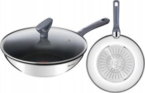 Patelnia Tefal Tefal G7309955 Daily Cook Wok pan with lid, 28 cm, Grey 11