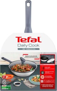 Patelnia Tefal Tefal G7309955 Daily Cook Wok pan with lid, 28 cm, Grey 13