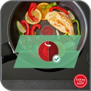 Patelnia Tefal Tefal G7309955 Daily Cook Wok pan with lid, 28 cm, Grey 14