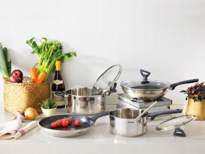 Patelnia Tefal Tefal G7309955 Daily Cook Wok pan with lid, 28 cm, Grey 10