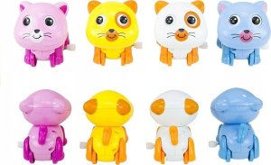 LeanToys Zwierzątka Nakręcane Kotki Chodzą Ruszają Ogonem LEAN Toys 4