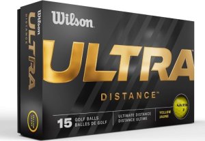 Wilson Piłki golfowe Wilson ULTRA Distance (żółte, model 2023), 15 szt. 2