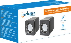 Głośniki komputerowe Manhattan Manhattan 2600 zestaw głośników PC/Laptop Czarny 3 W 10