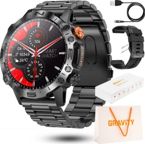 Smartwatch Gravity Zegarek męski SMARTWATCH GRAVITY SMA20-1 zestaw z torebką 1